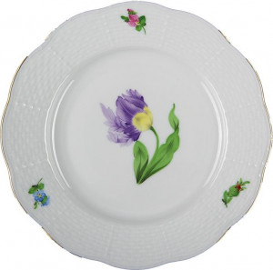 53469 Herend Тарелка обеденная 25,5см "Китти" (фиолетовая) Фарфор