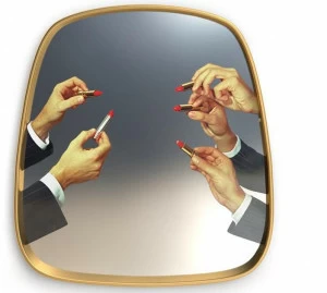 Seletti Зеркало с настенной рамой Seletti wears toiletpaper 17041