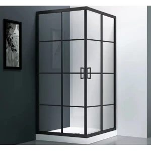 91800320 Душевой уголок Veconi Rovigo 413724, 90x90x195 профиль черный 5 STLM-1391416