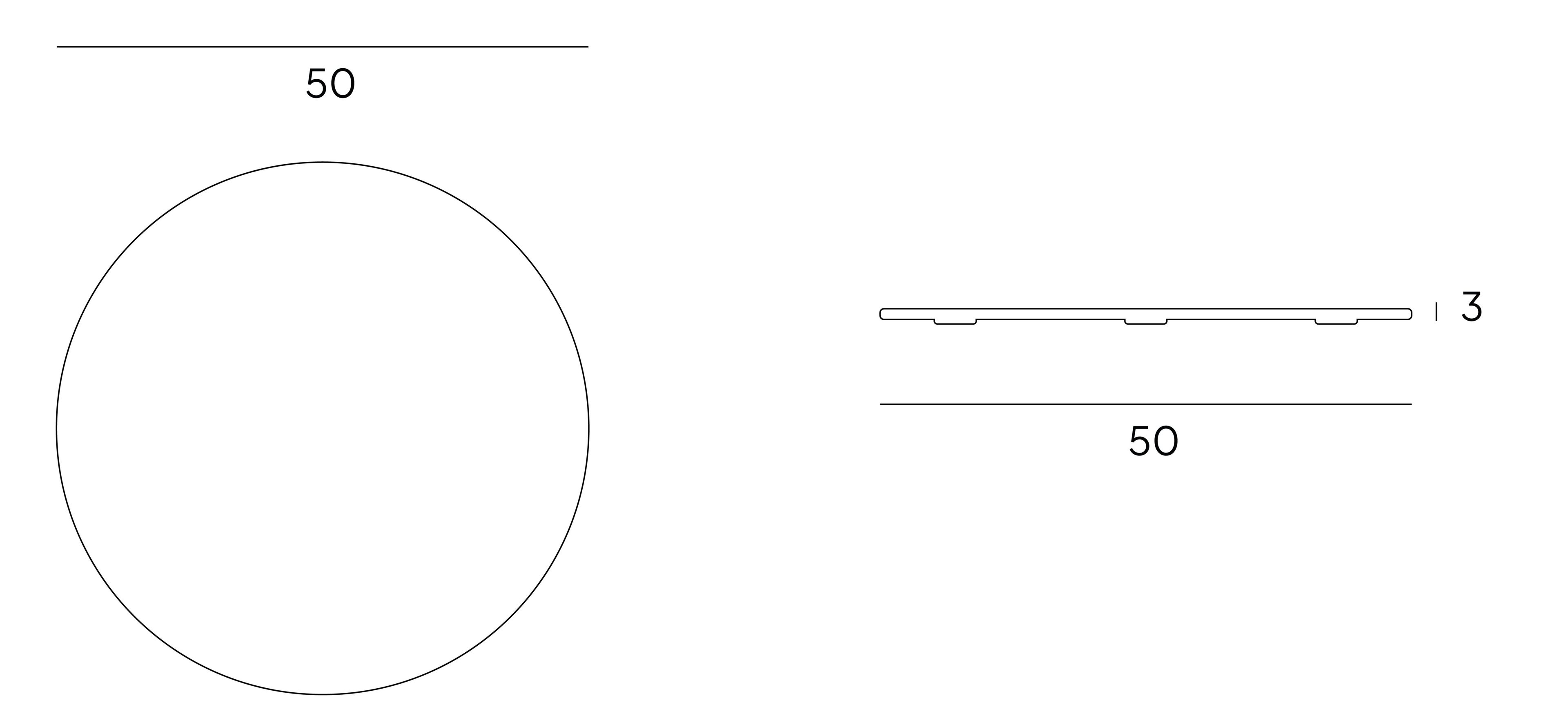 Круглый поднос из пеперино VELTHA® Noster ARCH-00095339 - Вид №3