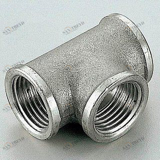 Тройник ВР  3/4'' никель TIEMME 1500096