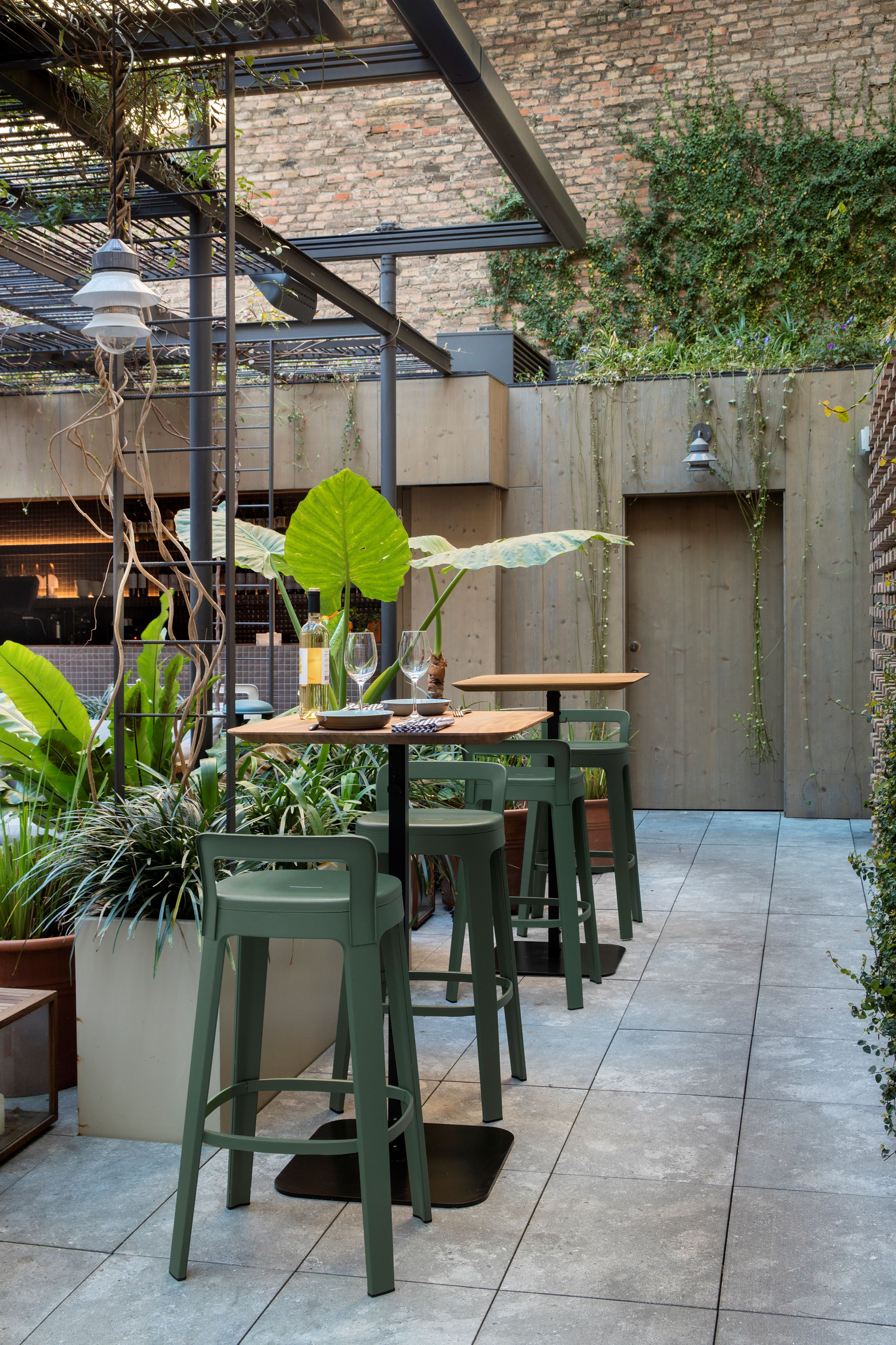 Высокий стальной барный стул RS Barcelona OMBRA ARCH-00105359 - Вид №9