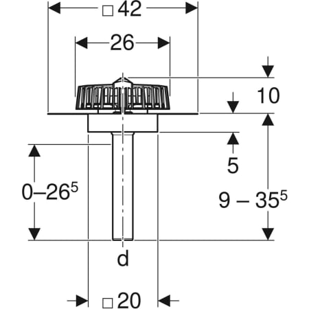359.108.00.1 Воронка Geberit Pluvia с соединительным фартуком Geberit  - Вид №2