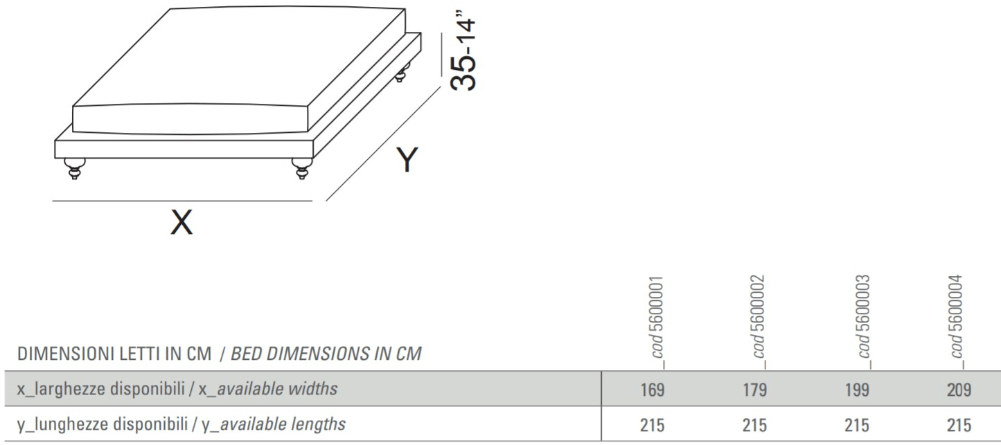 Vibieffe Двуспальная кровать из ткани или кожи sun-id-1421281 - Вид №3