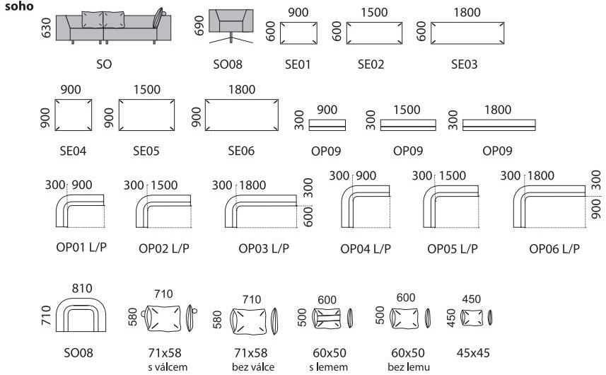 mminterier Модульный диван Soho sun-id-1445659 - Вид №4