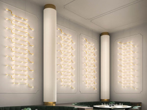 Стеклянный светодиодный подвесной светильник