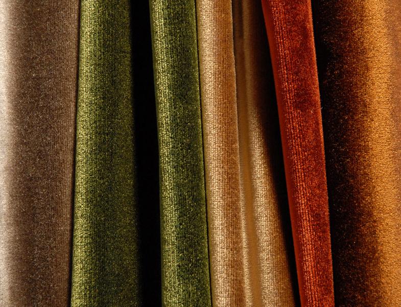 l'Opificio Однотонная бархатная ткань Velluto di seta sun-id-1371160 - Вид №1