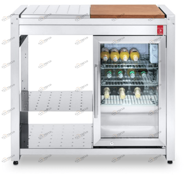 PLA.NET Outdoor Cooking Электрическая летняя кухня из нержавеющей стали с холодильником Oasi sun-id-1352032