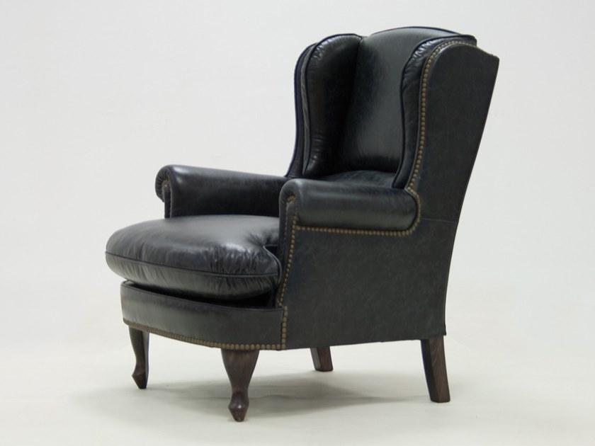 CREARTE COLLECTIONS Кожаное кресло Bergere с подлокотниками Chelsea crearte 57 - Вид №2