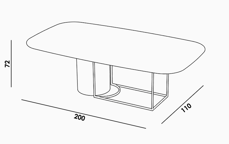 Secolo Horus Обеденный стол 240 x 130 x 72 из глянцевого/матового лакированного дерева  - Вид №4