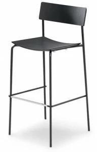 Midj Барный стул из дерева со спинкой Mito