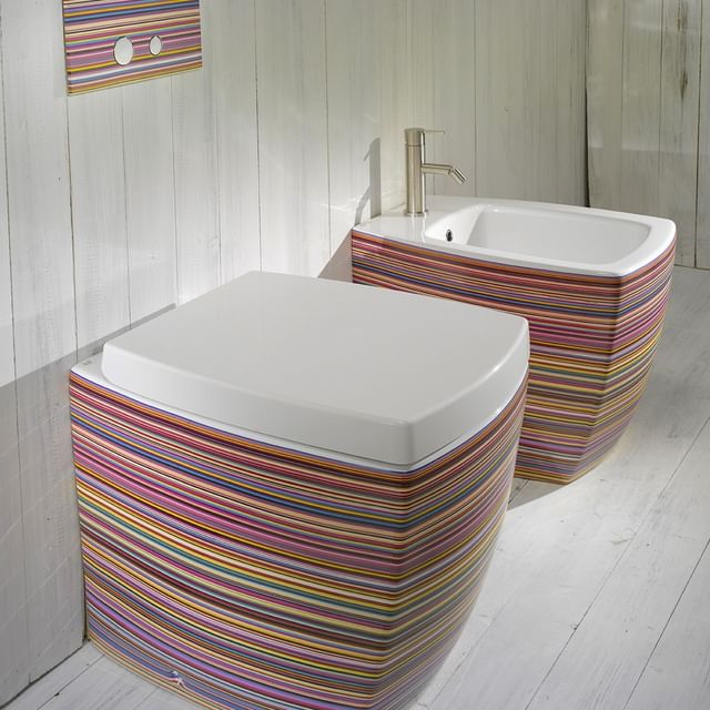 S501T0R0V0.100 Приставной унитаз напольный прямоугольный A. e T. Italia SQUARE Белый глянцевый AeT ITALIA S541T0R0V6.100 - Вид №5