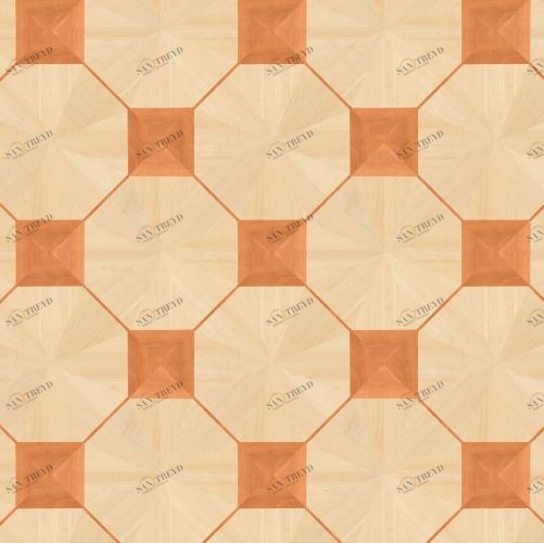 Художественный паркет Da Vinci Щитовой 26-412 Дуб (Гладкая) 500х500 мм 26010412