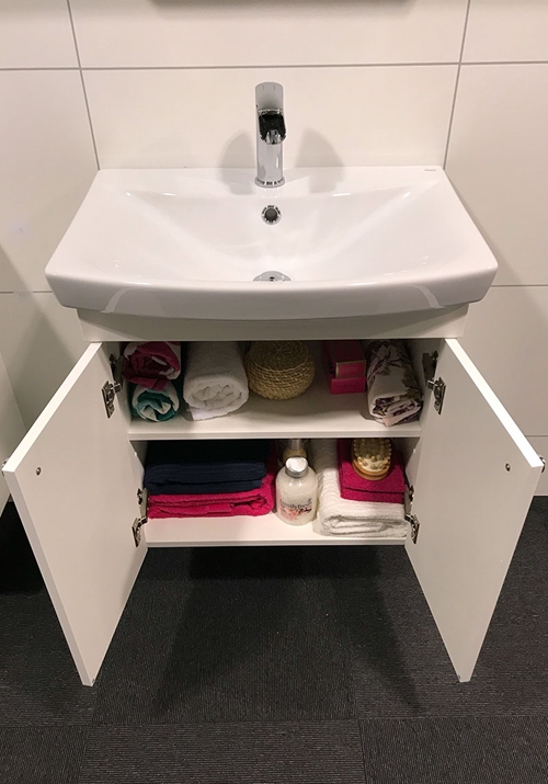 1751206 Life 600 M Шкаф Для Умывальника Белые Двери M Hafa  Белый  - Вид №1