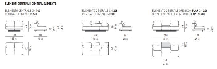 Ткань диван Minotti Коннери ARCH-00140023 - Вид №9