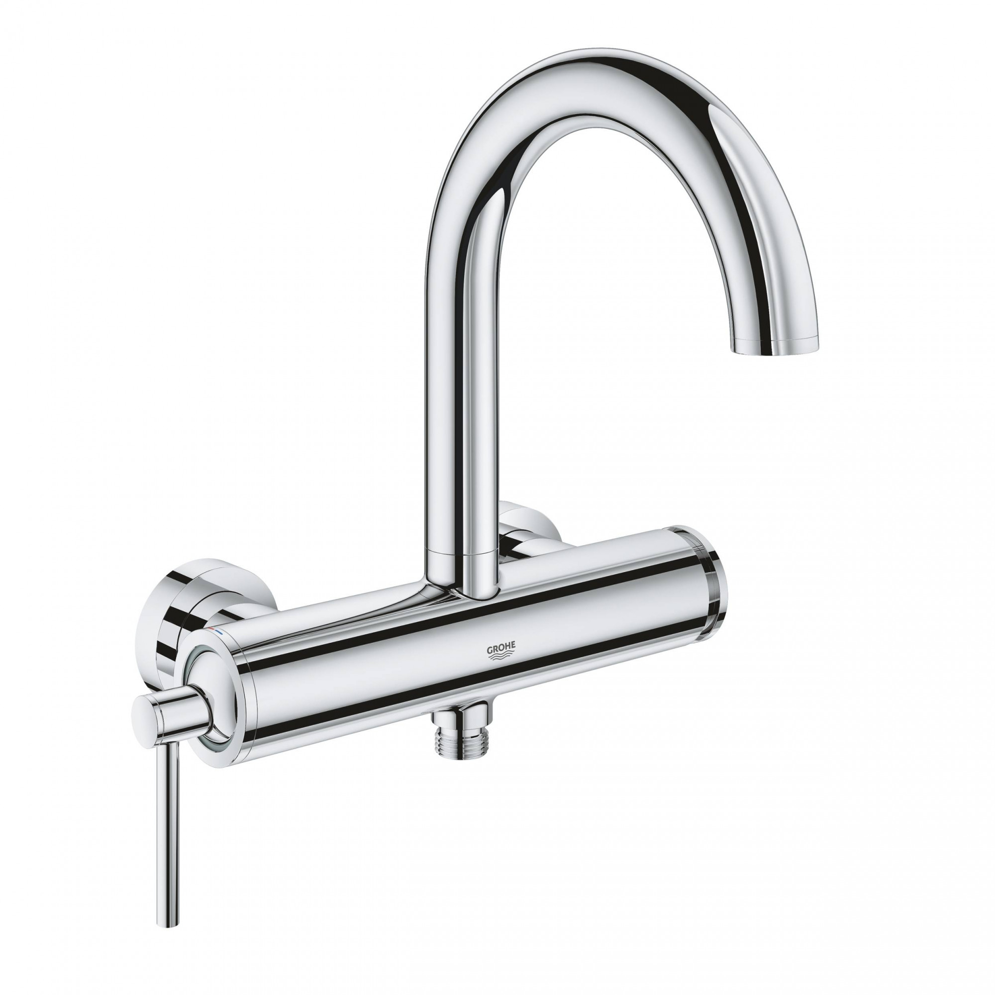Смеситель однорычажный GROHE Atrio New для ванны, настенный монтаж, хром (32652003)