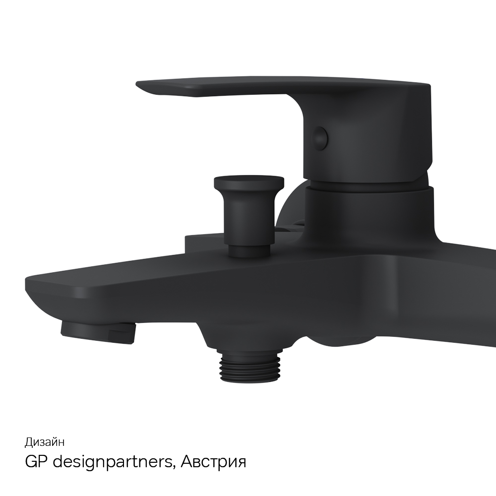 F90A10022 смеситель для ванны/душа излив 179 мм черный шт. AM.PM Gem - Вид №8