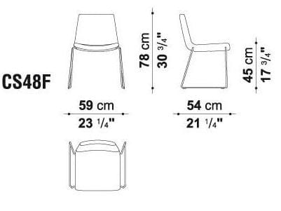 Штабелируемый стул с мягкой тканью B&B Italia Project космос ARCH-00140159 - Вид №4
