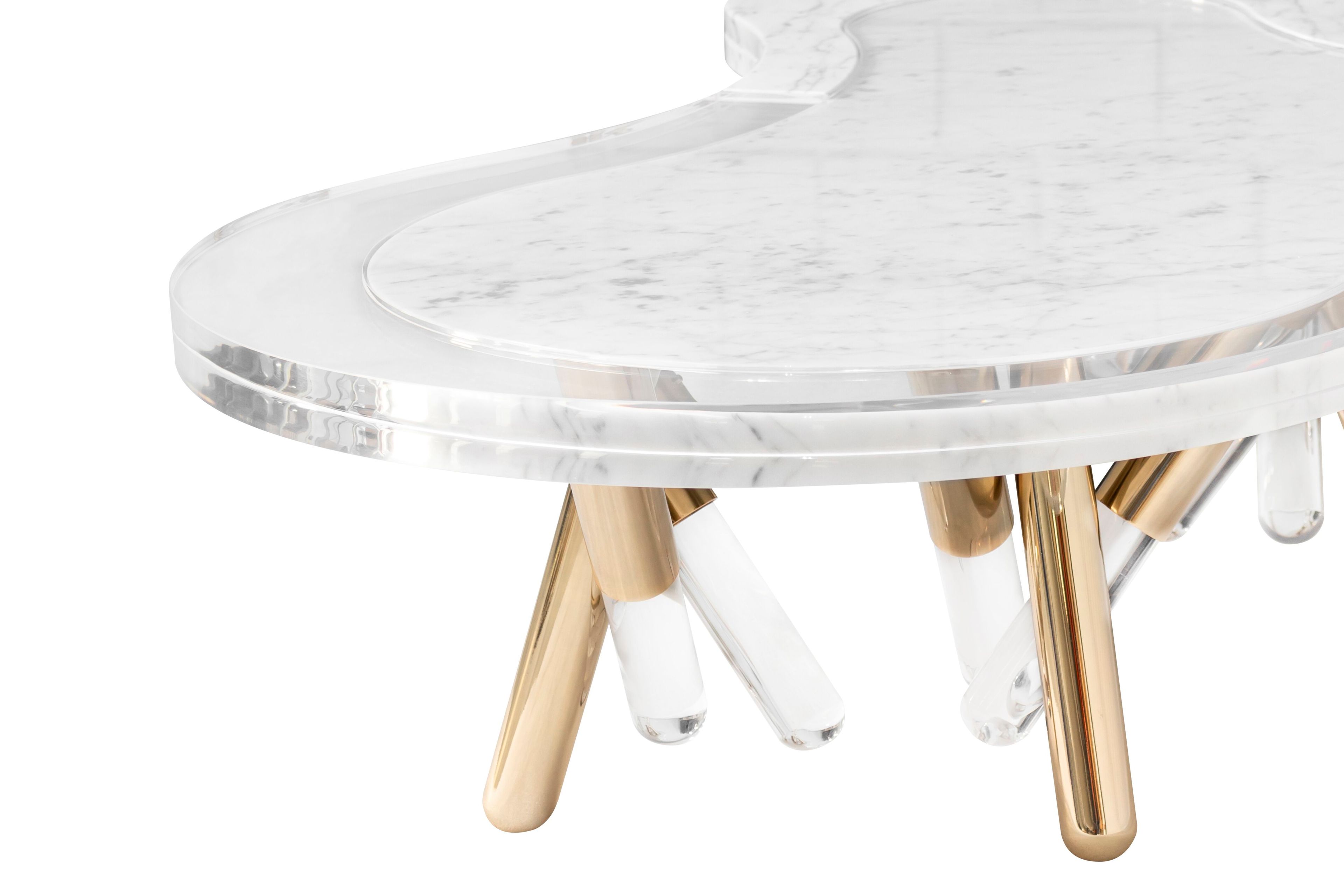 Мраморный низкий садовый столик Myface NESS ARCH-00110594 - Вид №2