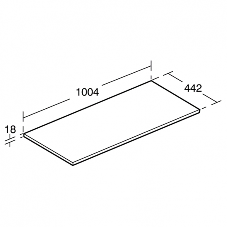 E0851EQ Столешница 100 см Ideal Standard CONNECT AIR - Вид №2