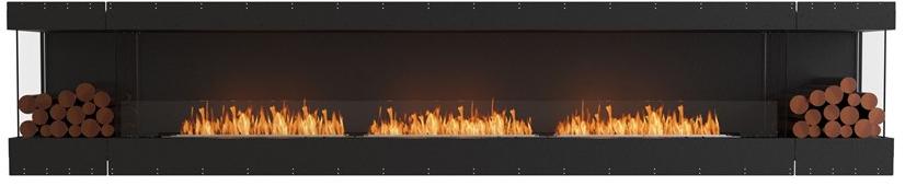 EcoSmart Fire Стальная каминная топка на биоэтаноле с панорамным остеклением Flex bay fireplaces sun-id-1352446 - Вид №1
