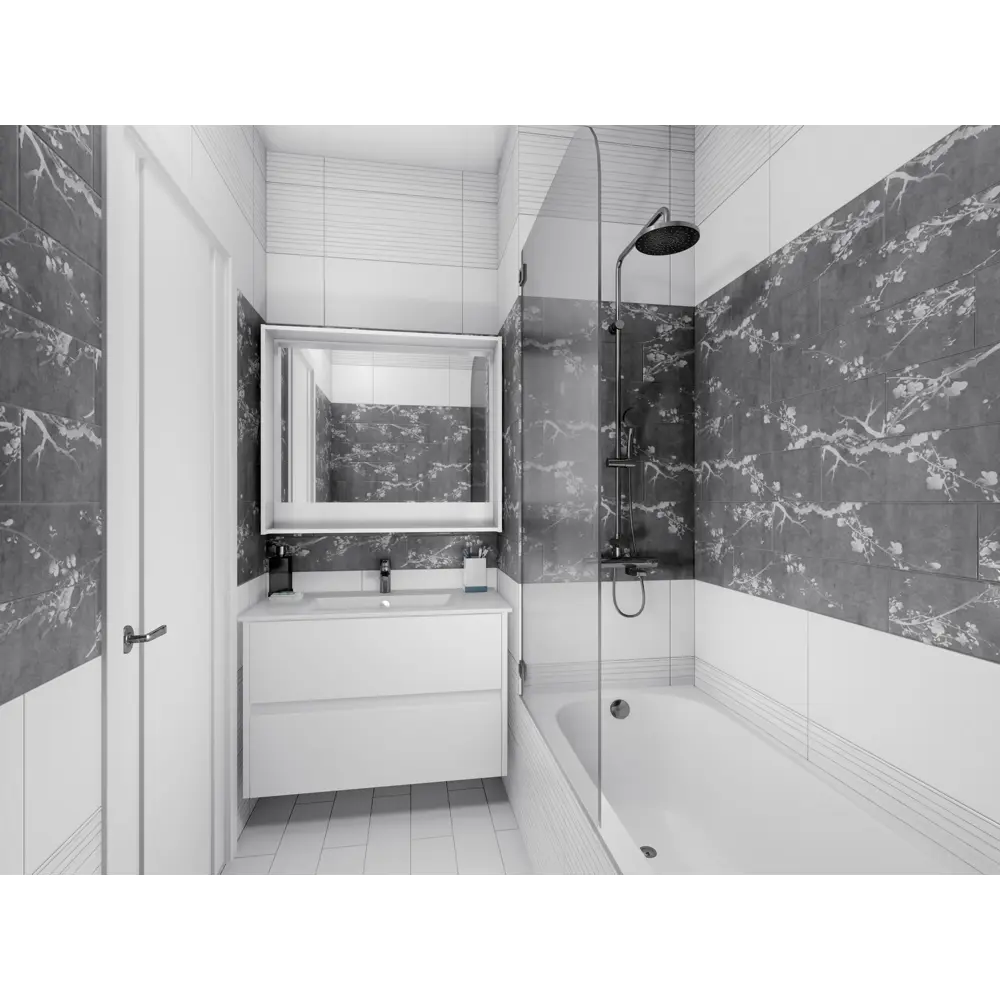 Керамогранит Sakura 60x15 см цвет тёмно-серый, 4 шт. 82109574 STLM-2087760 BELANI  - Вид №8