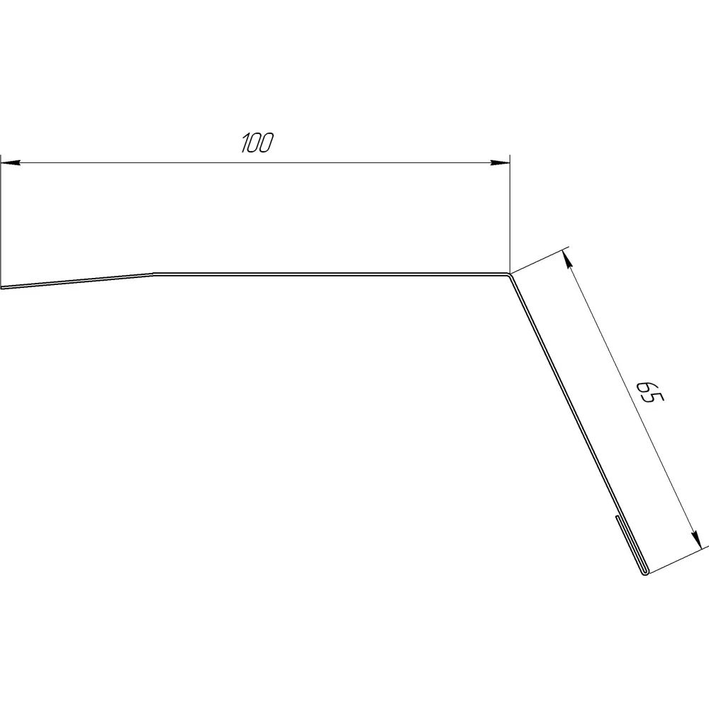 Планка карнизная 100x65 мм 2 м 0.4 мм RAL 6005 зеленый 84427764 STLM-2151262 Santreyd  - Вид №3