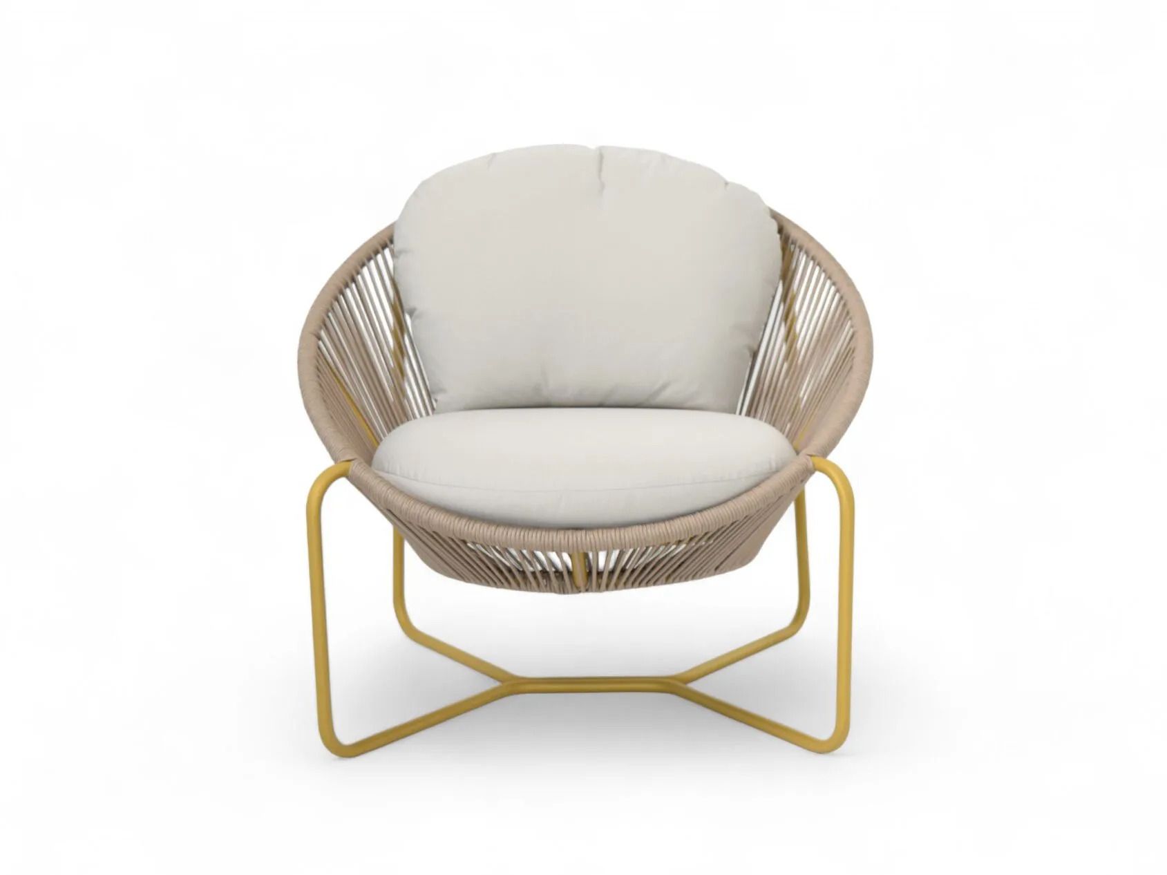 Веревочное и алюминиевое садовое кресло ABLE NOEMA ARCH-00046744