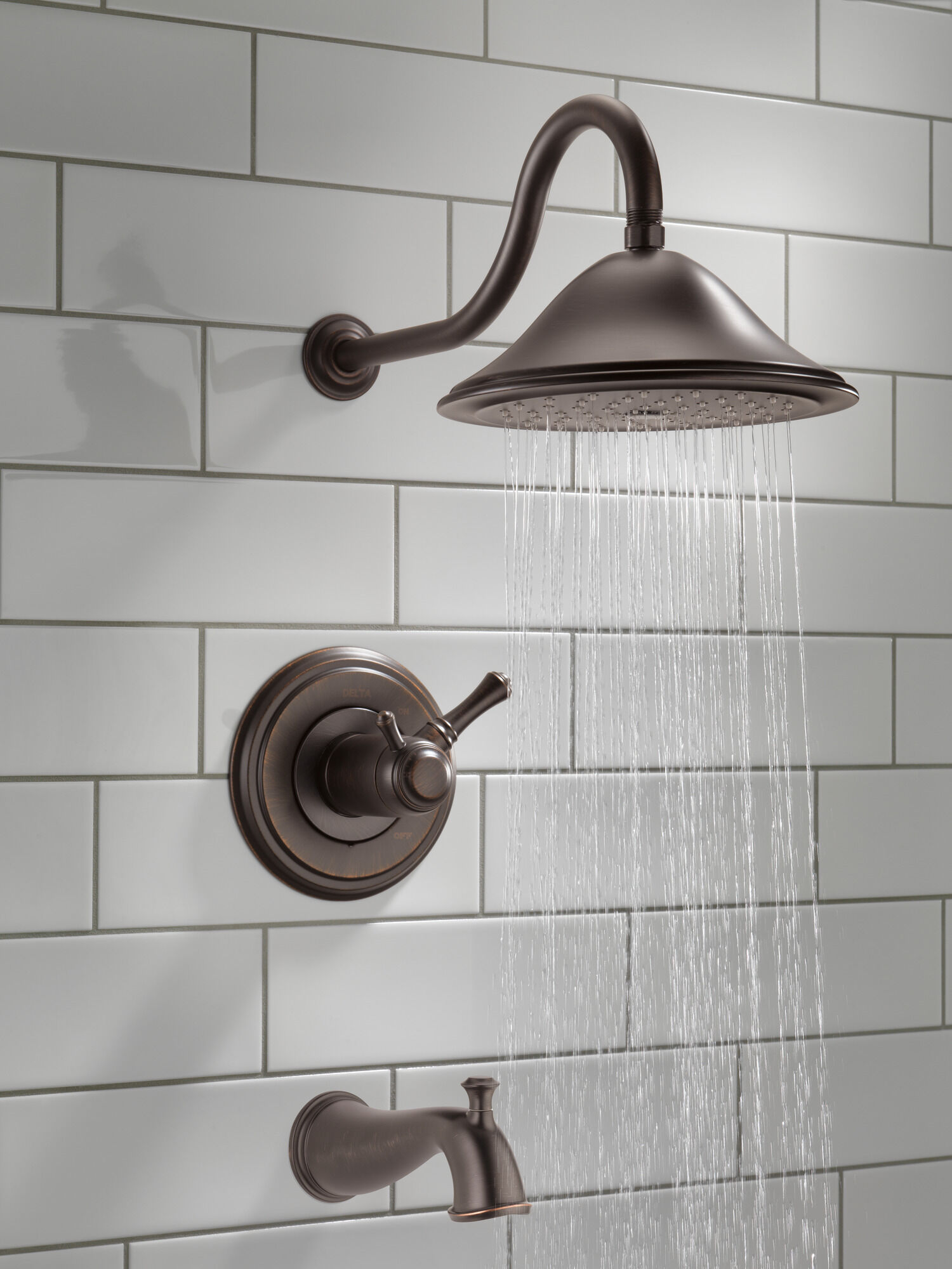 T17T497-RB Для ванны и душа TempAssure® серии 17T Delta Faucet Cassidy Венецианская бронза  - Вид №1