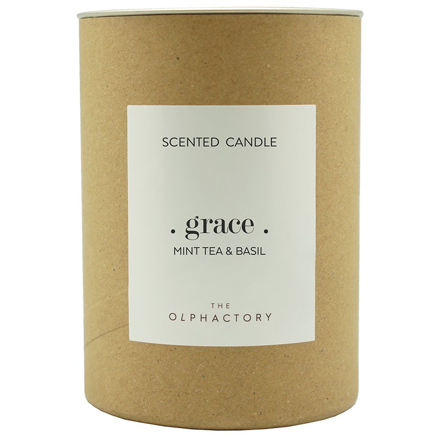 Свеча ароматическая The Olphactory Grace "Мята и базилик" AMBIENTAIR  00-3894989 Белый  - Вид №2