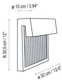 BOVER Настенный светильник для улицы sun-id-1428136 - Вид №3