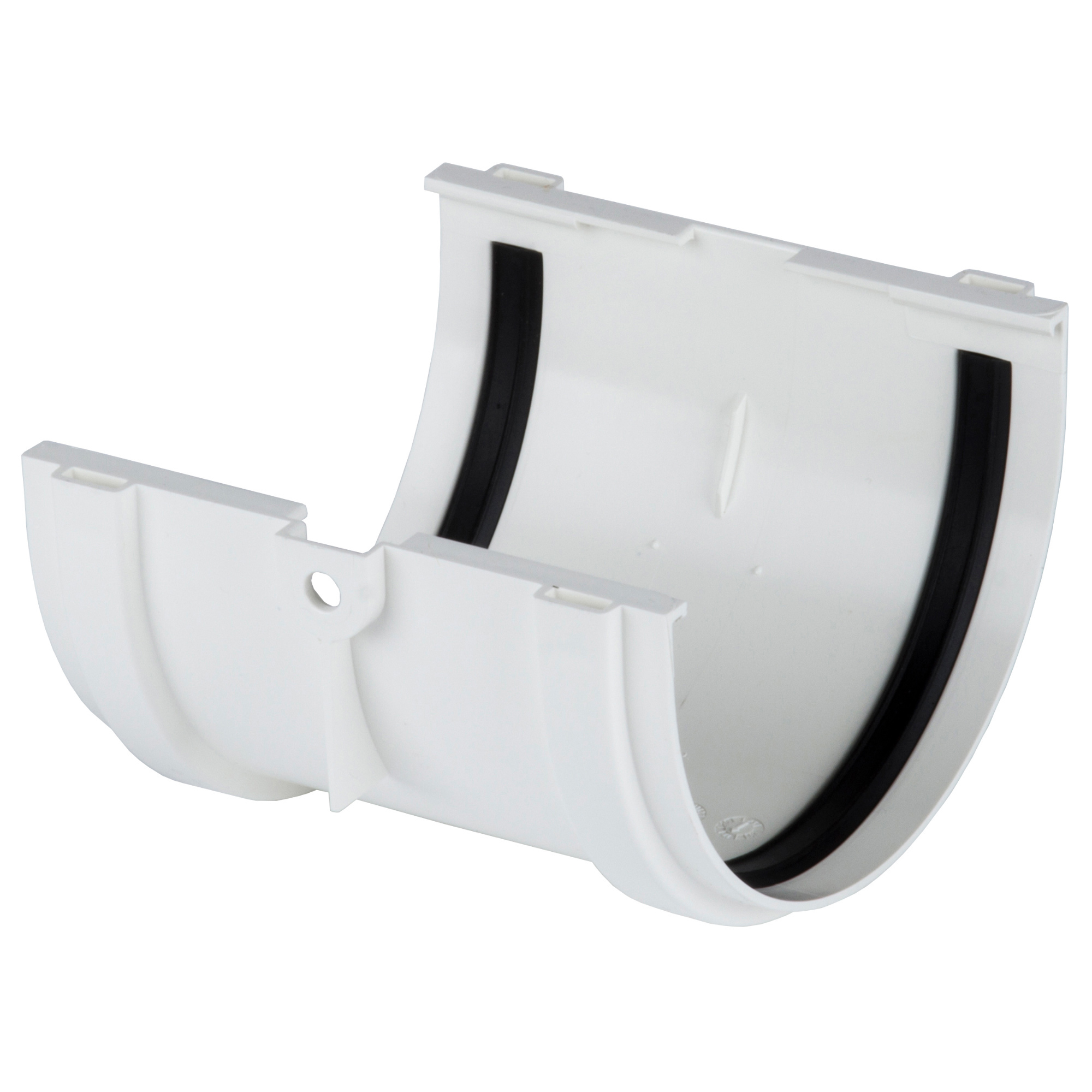 81930143 Соединитель желобов Dacha 120 мм белый STLM-0014103 DÖCKE 