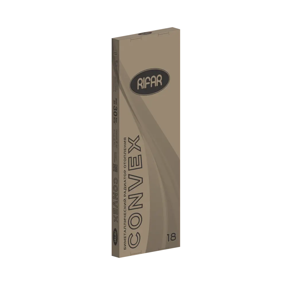 Радиатор секционный Rifar Convex CONV500-18 500/77 18 секций нижнее подключение биметалл белый 86736174 STLM-2116238 Отсутствует - Вид №6