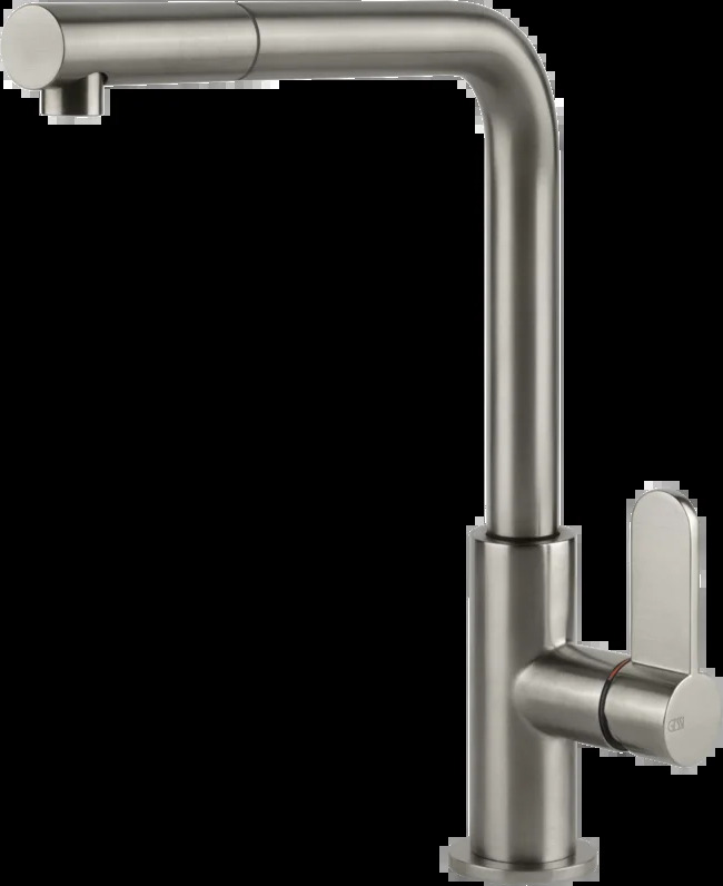 Смеситель для раковины 60537 239 Gessi Acciaio ПОЧИЩЕННАЯ ЩЕТКОЙ СТАЛЬ