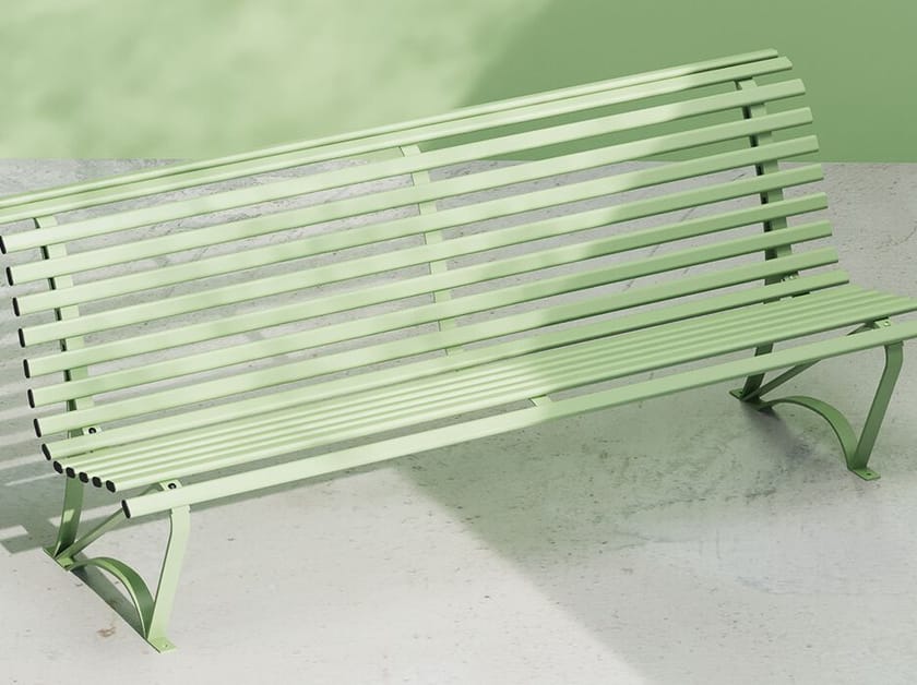 Металлическая скамья со спинкой DIMCAR ARCH-00087548