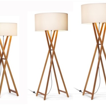 008320 Торшер P140 бело-перламутровый + дуб Marset Cala - Вид №1