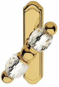 LINEA CALI' Болт Cremone из хромированной латуни с кристаллами Swarovski® на пластине Crystal