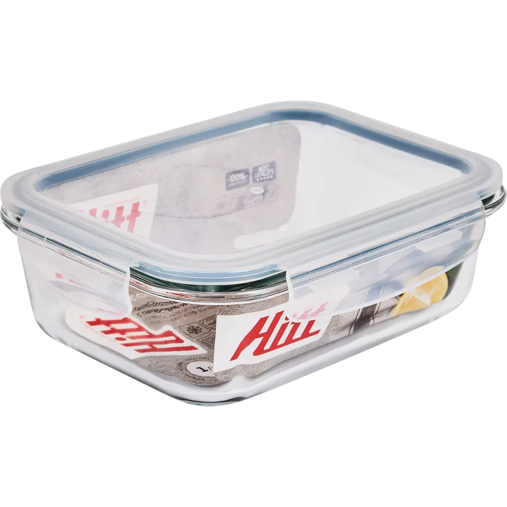 Контейнер герметичный Hitt 1 л стекло прозрачный STLM-2019281 - Вид №7