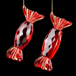 91471254 Елочная игрушка Барбарис Erichkrause decor 58949 46 см х 23 см красный STLM-0956137