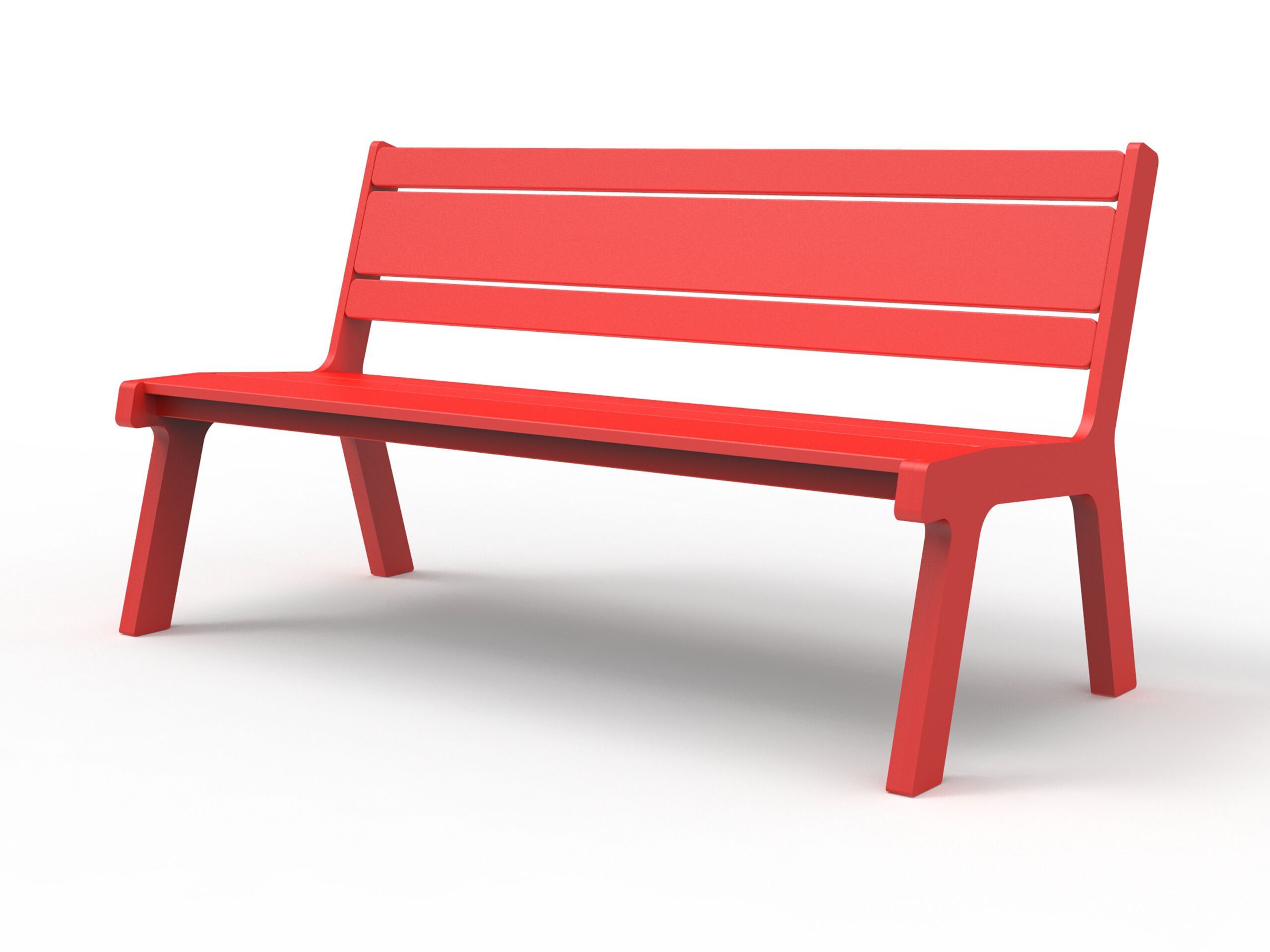 Скамейка из полиэтилена со спинкой Donye MOONLIGHT ARCH-00061342 - Вид №6