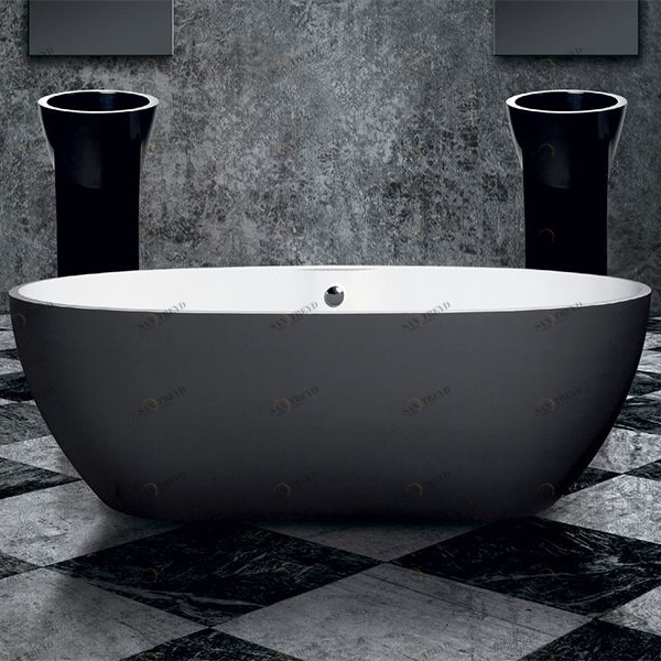 Ванна отдельностоящая Stone One Colour Touch Anthracite Aquamass COLOURTOUCHANTHRACITE