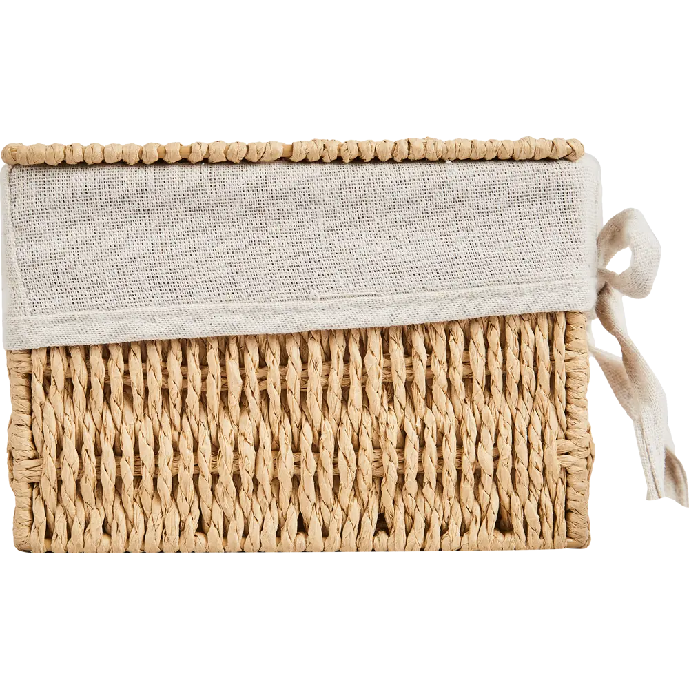 SPACEO Корзина для мелочей из бумажной веревки с крышкой 89344349 Kub STLM-1081377 - Вид №2