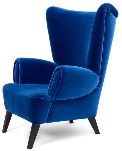 Mytto Мягкое бархатное кресло с подлокотниками Larforma sun-id-1451577 - Вид №1