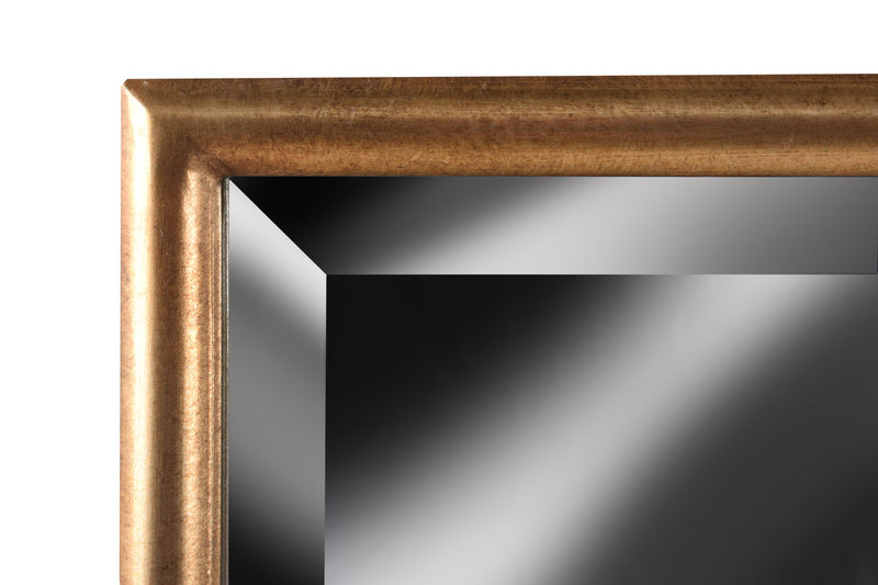 GWMO007 Прямоугольное зеркало в золотой раме ijlbrown  - Вид №1
