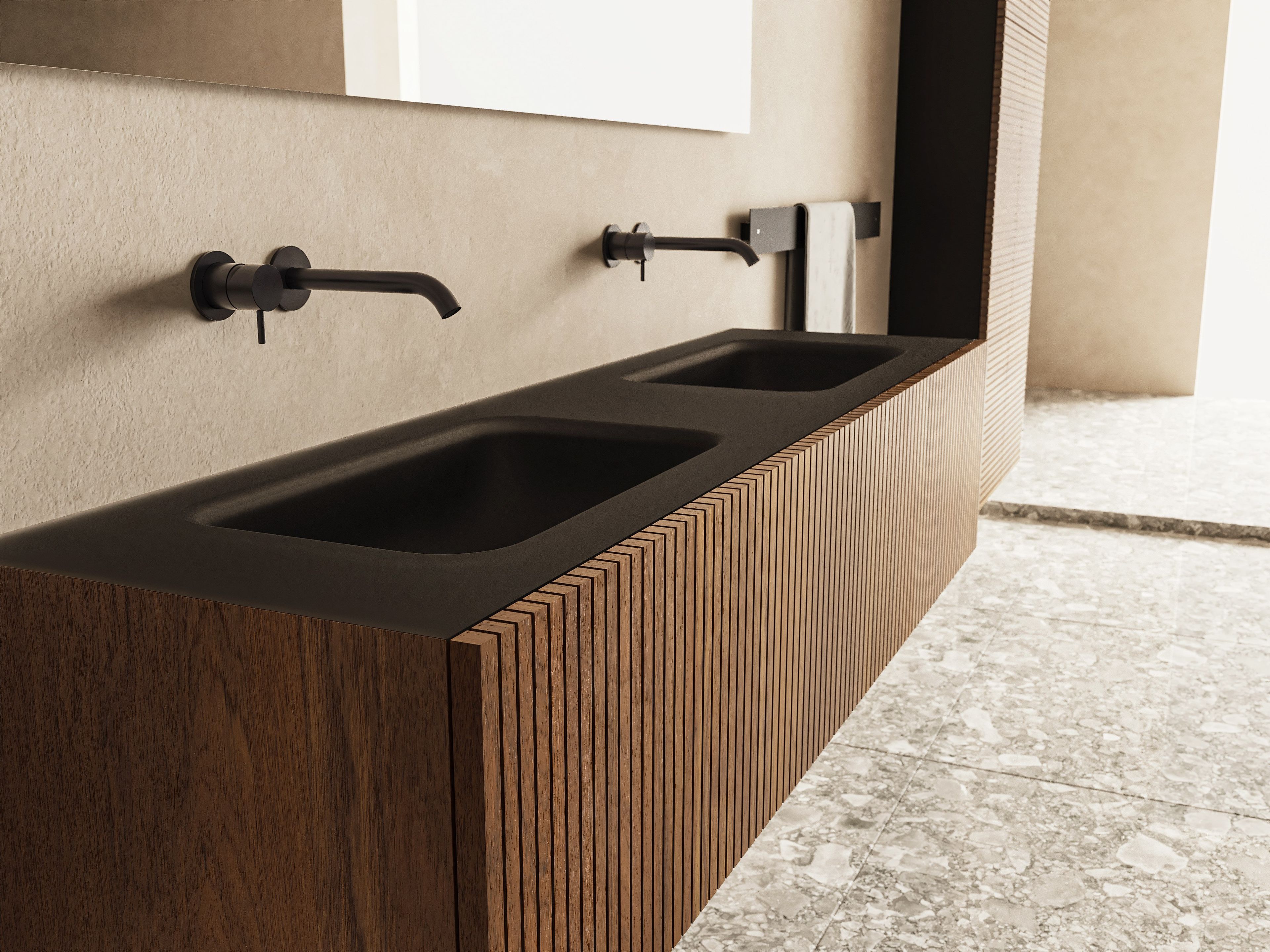 Шкаф для раковины из тикового дерева с дверцами Moab Door ARCH-00136600 - Вид №4