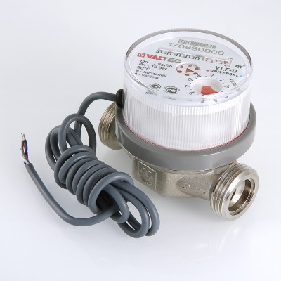 VLF-15U-IL Водосчетчик универсальный с импульсным выходом (новый) без сгонов Valtec 1/2", 80 мм  - Вид №9