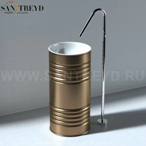 4742K39 Напольная раковина стоящая круглая Kerasan Artwork