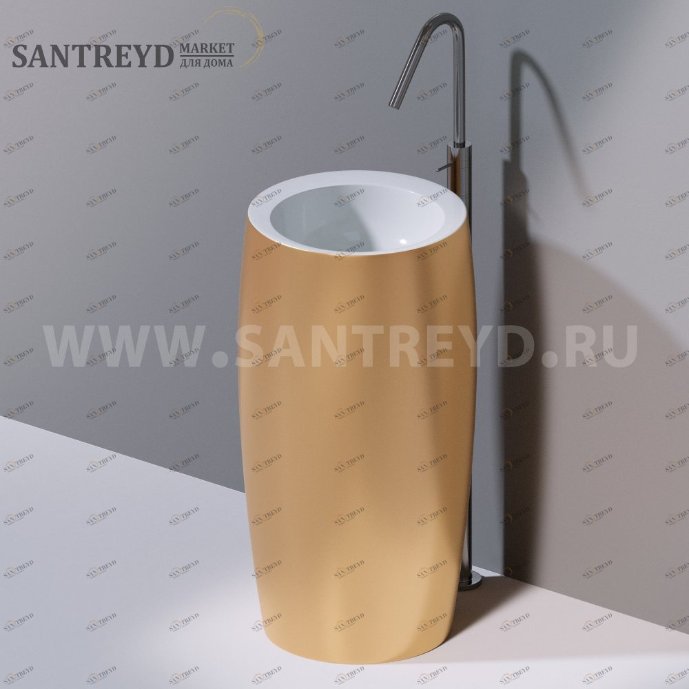 L100T0R0VT.350 Напольная раковина стоящая круглая A. e T. Italia SPOT AeT ITALIA TOTEM