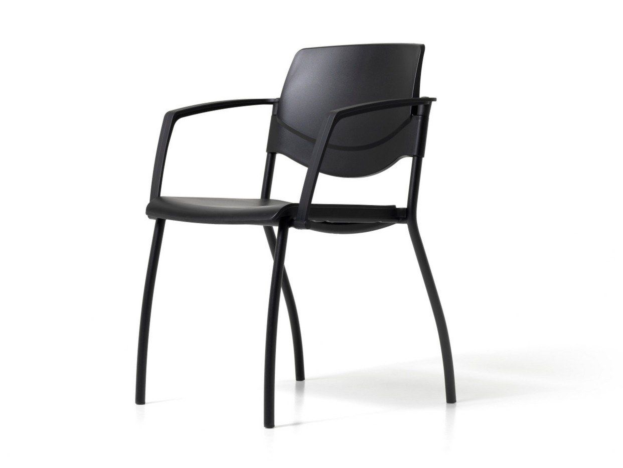 Штабелируемый стул из полипропилена с подлокотниками для залов ожидания Diemme Sunny New ARCH-00052230 - Вид №1