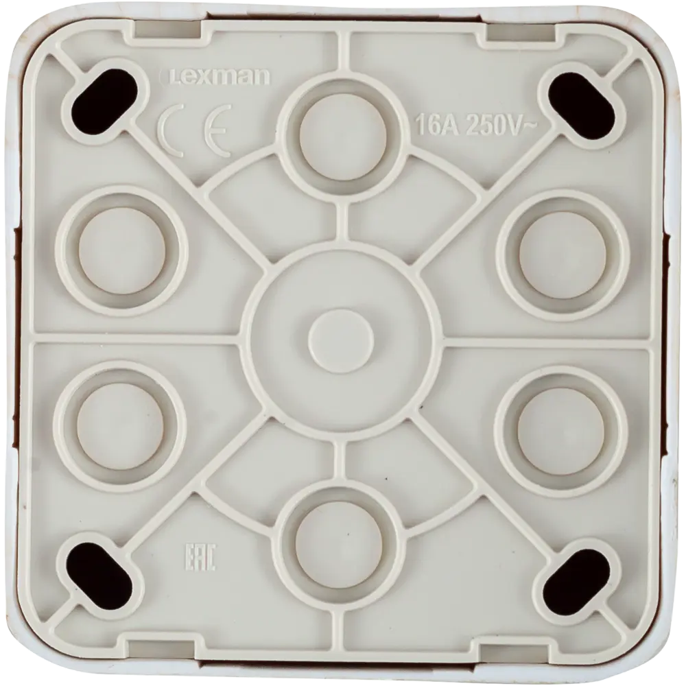 Розетка накладная Lexman First с заземлением, цвет дуб белёный STLM-2048593 - Вид №2